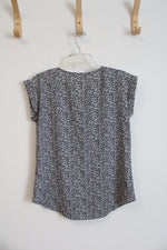 Express Black & White 1/4 Zip Top | XS