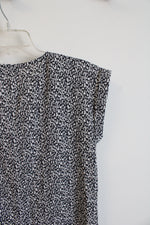 Express Black & White 1/4 Zip Top | XS