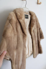 Vintage Irma Kmaack Mink Fur Stole Cape Shrug