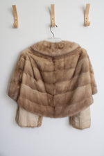 Vintage Irma Kmaack Mink Fur Stole Cape Shrug