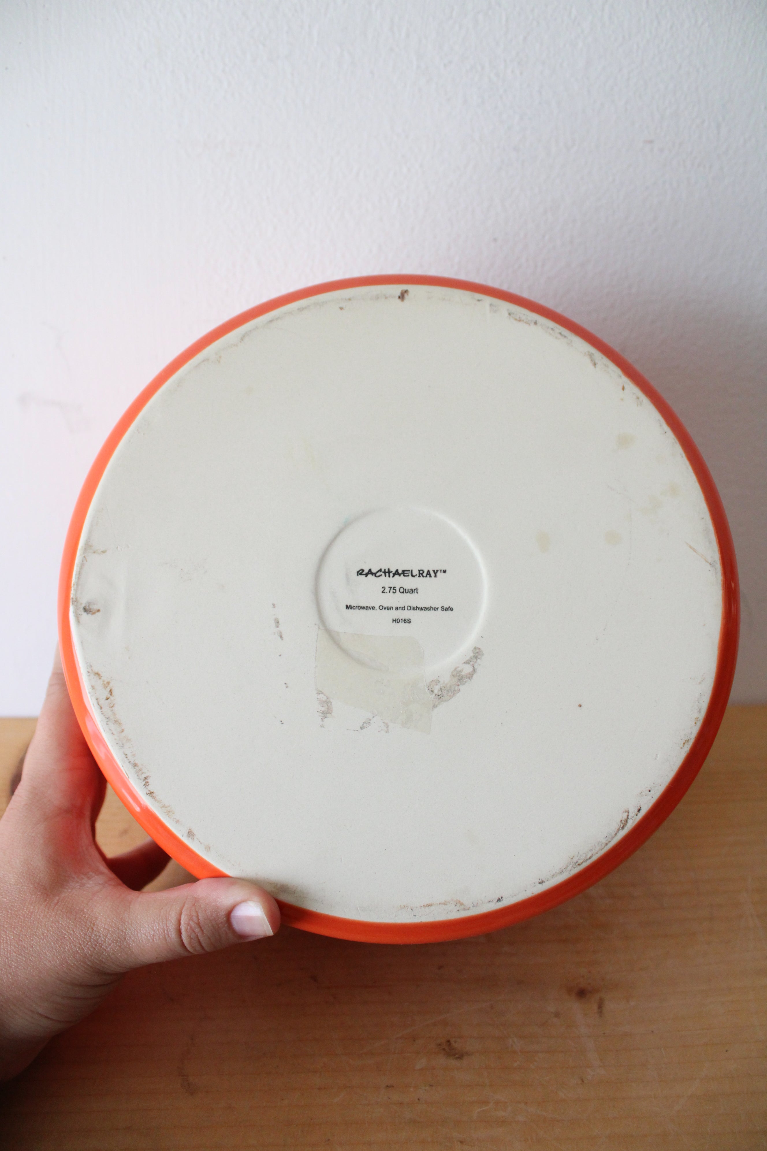 Rachael Ray Orange 2.75 Quart Round Casserole Dish