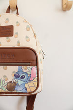 Disney Loungefly Stitch Ohana Means Family Pineapple Print Backpack