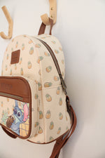 Disney Loungefly Stitch Ohana Means Family Pineapple Print Backpack