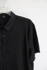 Manfinity Black Button Down Shirt | L