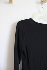 Peruvian Connection Black Long Sleeved Knit Dress | M