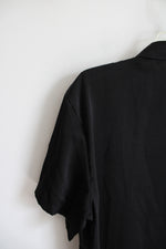 Manfinity Black Button Down Shirt | L