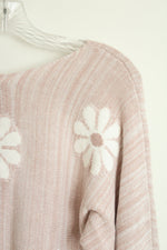 Altar'd State Pink Floral Cropped Sweater | M