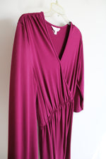 Charming Charlie Pink V-Neck Long Sleeved Dress | M
