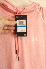 NEW Under Armor Pink and White Lightweight Athletic Hoodie | XL