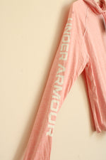 NEW Under Armor Pink and White Lightweight Athletic Hoodie | XL