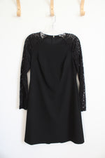 NEW Tommy Hilfiger Black Lace Sleeved Dress | 6