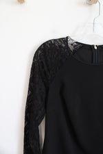 NEW Tommy Hilfiger Black Lace Sleeved Dress | 6