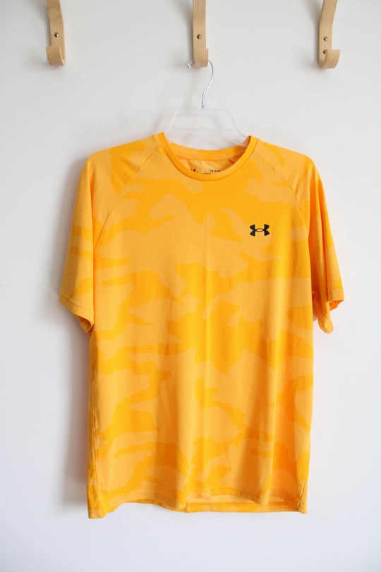 Under Armour Yellow Camo Athletic Shirt | L