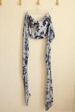 NEW Abercrombie & Fitch Light and Dark Blue Floral Convertible Collection Top | XL