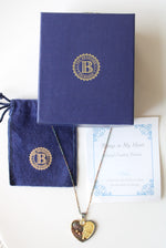 The Bradford Exchange 925 Stamped Heart "If Tears Could Build A Stairway" Necklace