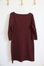 Old Navy Maroon Knit 3/4 Dress | L