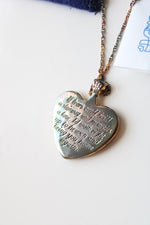 The Bradford Exchange 925 Stamped Heart "If Tears Could Build A Stairway" Necklace
