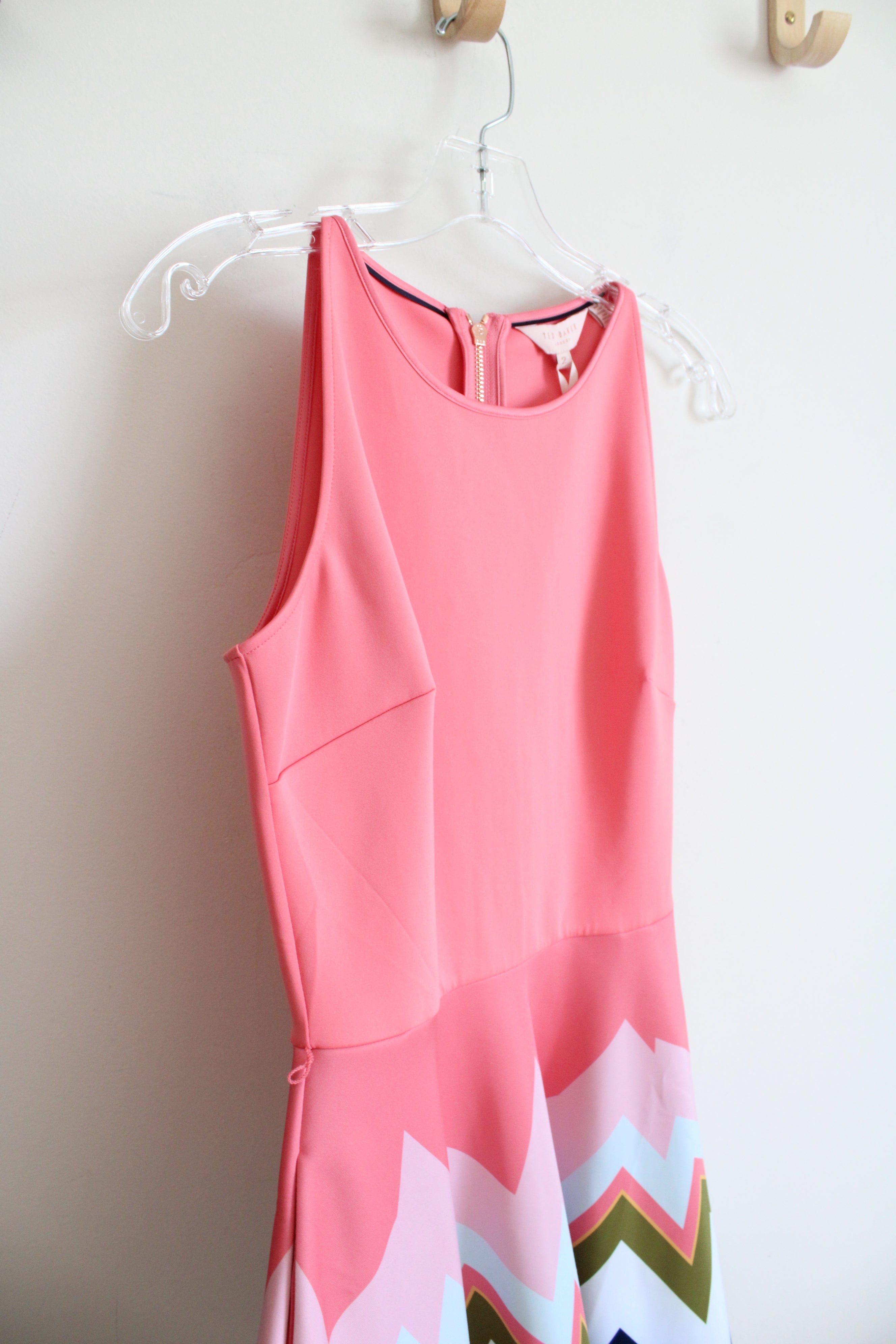coral pink skater dress Coral Pink Skater Dress - Chiffon Dress - Plunge Skater Dress