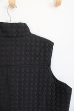 Keren Hart Black Quilted Vest | 3X