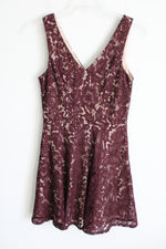 NEW Soprano Burgundy Lace Dress | M