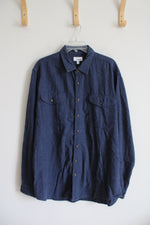 Sonoma Soft Blue Button Down Shirt | XL