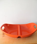 Rachael Ray Orange Divided Serving Dish