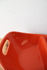 Rachael Ray Orange Divided Serving Dish