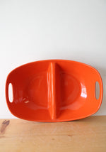 Rachael Ray Orange Divided Serving Dish