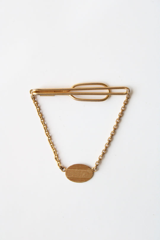 Swank Gold Tie Bar Clip