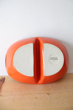 Rachael Ray Orange Divided Serving Dish