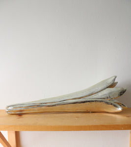 Etched Silver Wall Hanging Vase