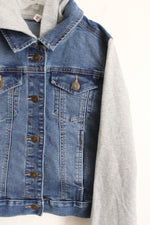 NEW SO Denim Sweatshirt Jacket | 10/12