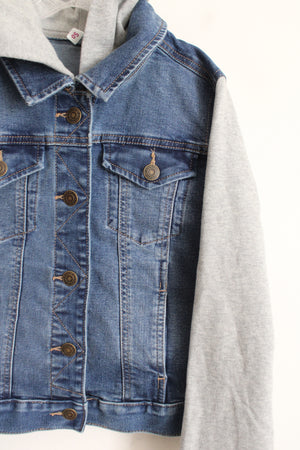 NEW SO Denim Sweatshirt Jacket | 10/12
