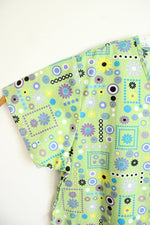 NEW Scrub Advantage Lime Green Floral Scrub Top | 2X