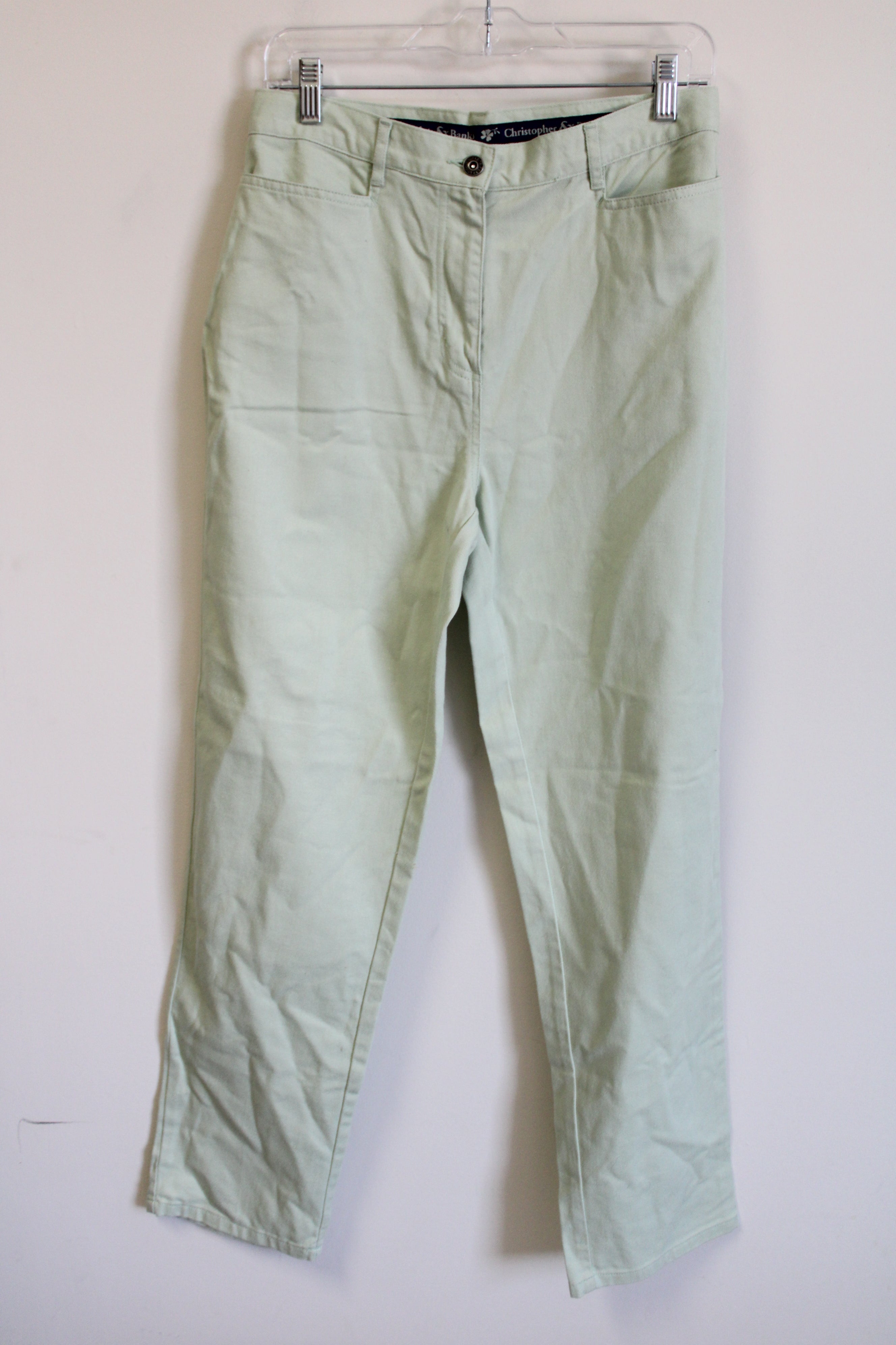Christopher & Banks Vintage Light Green Denim Jeans | 6