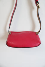 Michael Kors Logo Jet Set  Hot Pink Leather Crossbody Bag