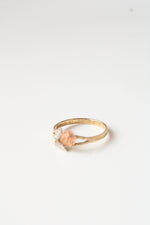 14K Tri-Tone Gold Rose Ring | Size 8.75
