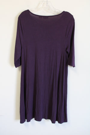Sigrid Olsen Burgundy Dress | L