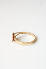 14K Tri-Tone Gold Rose Ring | Size 8.75