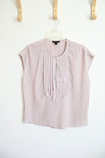 J.Crew Grosgrain Ribbon Sleeveless Light Mauve Blouse | 2