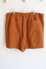 Old Navy Orange Cotton Drawstring Shorts | 3X