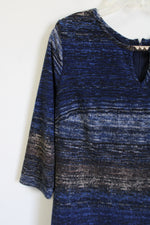 Sami & Jo Blue Knit Dress | L