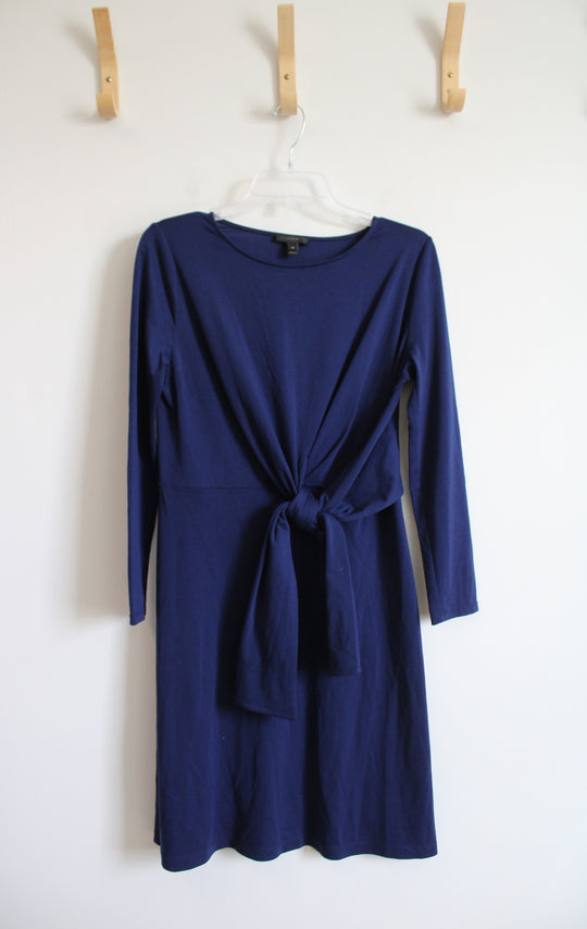 J.Crew Blue Front Tie Knit Dress | XS