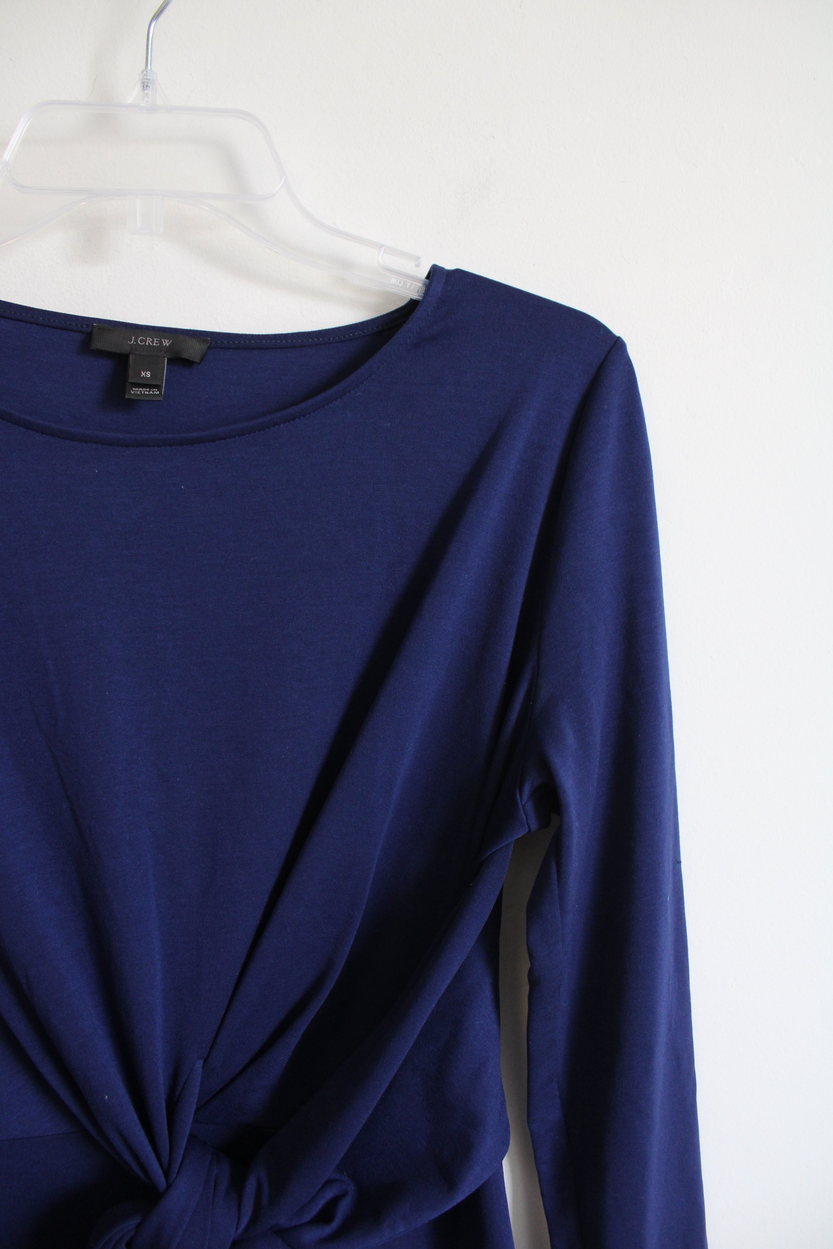 J.Crew Blue Front Tie Knit Dress | XS