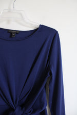 J.Crew Blue Front Tie Knit Dress | XS