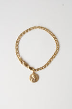 14K Yellow Gold Cherub Charm Chain Bracelet
