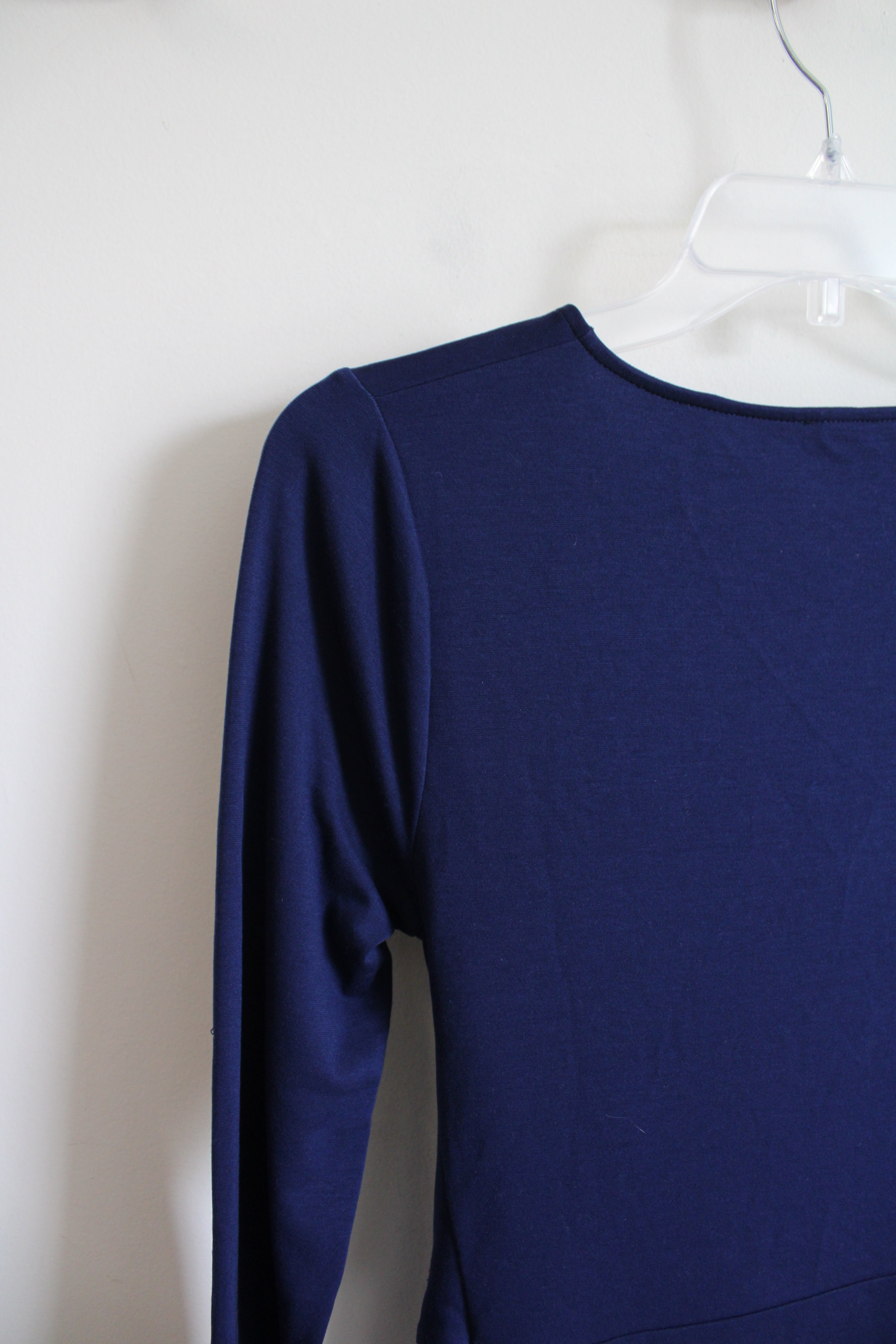 J.Crew Blue Front Tie Knit Dress | XS