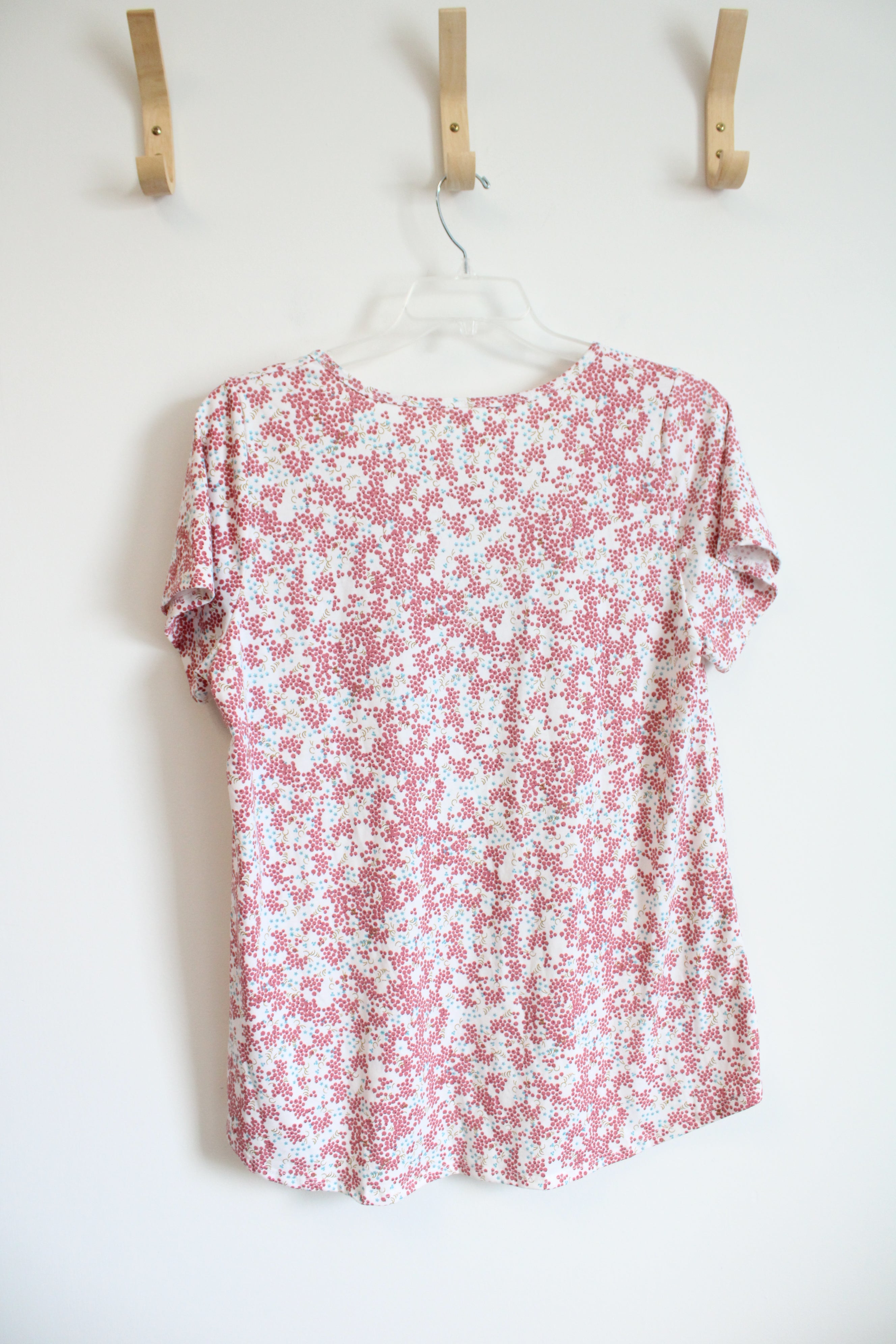 LuLaRoe Pink & Blue Patterned Top | XL