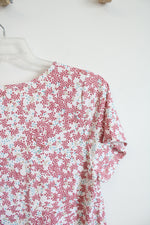 LuLaRoe Pink & Blue Patterned Top | XL