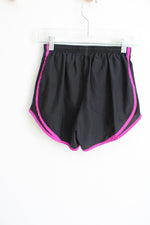 Nike Dri-Fit Black Pink Athletic Shorts | XS